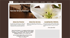 Desktop Screenshot of kerzieorsinodental.com